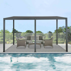 Pergola Bioclimatique sun - Ambiance vue de derrière