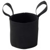 Sac plantation feutre géotextile ø 15 cm 2,7 L Noir - Bag 4 Plant - Vue de face