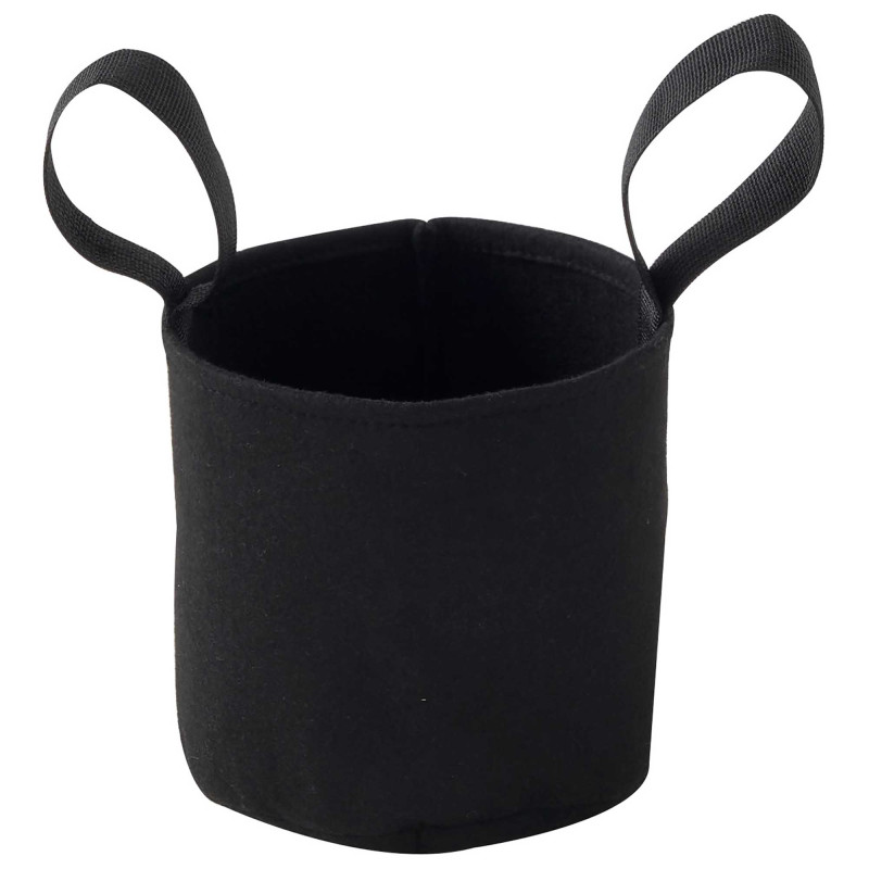 Sac plantation feutre géotextile ø 25 cm 12,3 L Noir - Bag 4 Plant - Vue de face