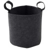 Sac plantation feutre géotextile ø 15 cm 2,7 L Gris Anthracite - Bag 4 Plant - Vue de face