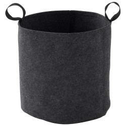 Sac plantation feutre géotextile ø 40 cm 50,3 L Gris Anthracite - Bag 4 Plant - Vue de face