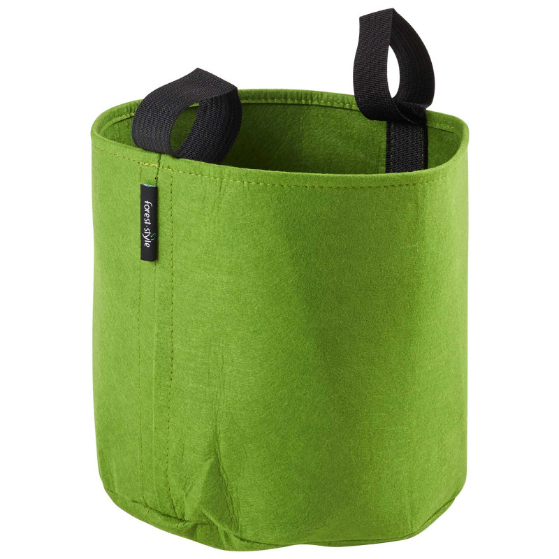 Sac plantation feutre géotextile ø 25 cm 12,3 L vert - Bag 4 Plant - Vue de 3/4