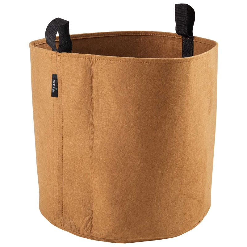 Sac plantation feutre géotextile ø 40 cm 50,3 L marron - Bag 4 Plant - Vue de 3/4