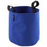 Sac plantation feutre géotextile ø 25 cm 12,3 L bleu - Bag 4 Plant - Vue de 3/4