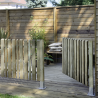 Portillon en bois OBLIK - L100 x l6 x H90 cm - Jardipolys