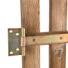 Portillon en bois OBLIK - L100 x l6 x H90 cm - Jardipolys