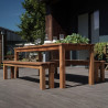 Set de jardin – 1 table 2 bancs BANKET - Jardipolys