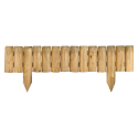 Bordure en bois QUEBEC - L106,5 x l5 x H35/20 / Ø7 - Jardipolys