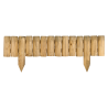 Bordure en bois QUEBEC - L106,5 x l5 x H35/20 cm - Jardipolys