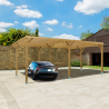 Carport double MONZA DUE - 27,8m2 - Jardipolys