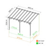 Pergola ETRETA - 250.8 x 300 x 400 cm