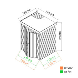 Armoire THEOFIL - H195 x 156 x 135,5 cm