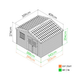 Abri SHELTY+ - 13,4 m²