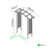 Arche de Jardin en Bois de Pin CELESTE