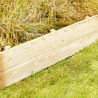 Bordure en bois Nolina à planter Ep 6,4 cm - 110 x 60 cm