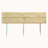 Bordure en bois Nolina à planter Ep 6,4 cm - 110 x 60 cm