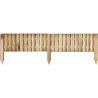 Bordure en bois petits rondins Quebec Ep 4 cm - 100x35/20 - Jardipolys