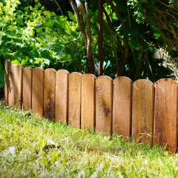 Bordure roulée en chêne Oak Ep 1,4 cm - 113x30/15 - Jardipolys