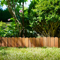 Bordure roulée en chêne Oak Ep 1,4 cm - 113x30/15 - Jardipolys