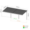 Carport adossable Victor - simple - 15,6m²