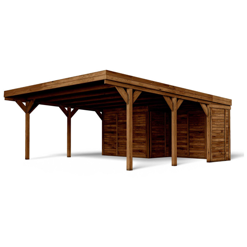 Carport Leon avec annexe -...