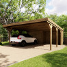 Carport Leon avec annexe - double - 39m²