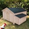 Poulailler CASSIE mobile - 2 poules - 1,5m² - Ambiance vue de 3/4 2