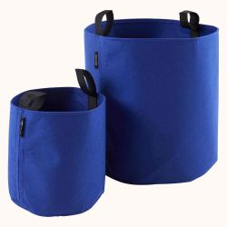 Sac plantation feutre géotextile ø 25 cm 12,3 L bleu - Bag 4 Plant - Taille sac